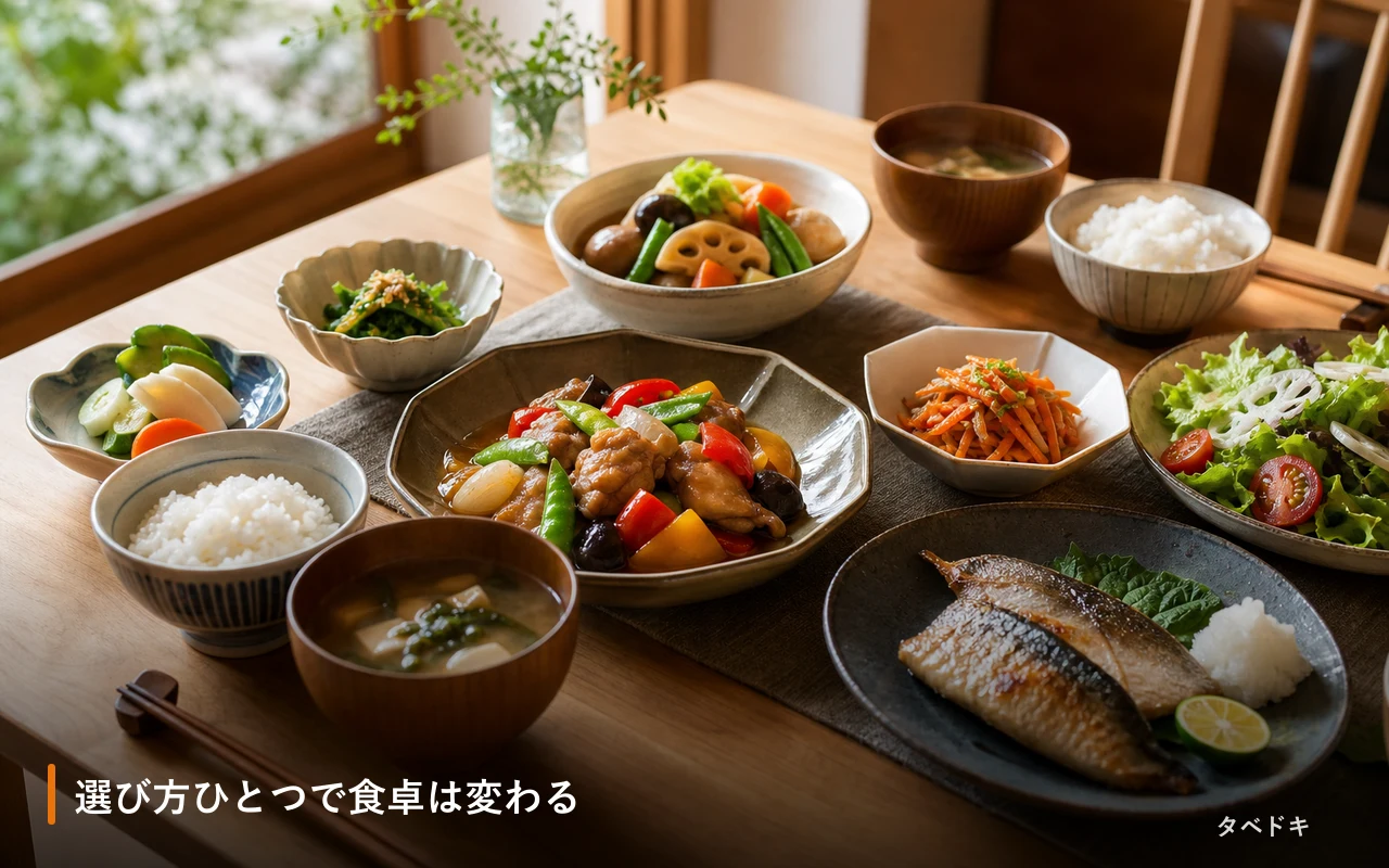 選び方ひとつで食卓は変わる