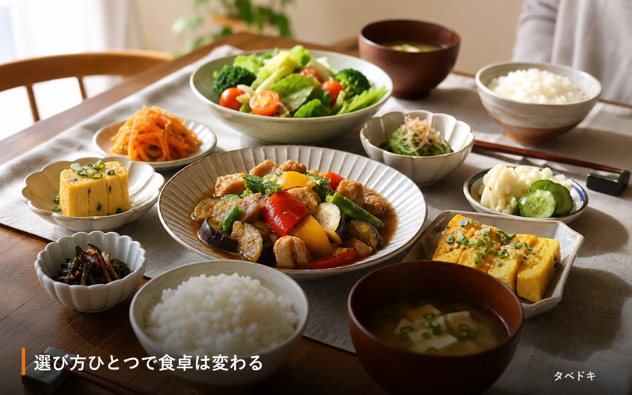 選び方ひとつで食卓は変わる