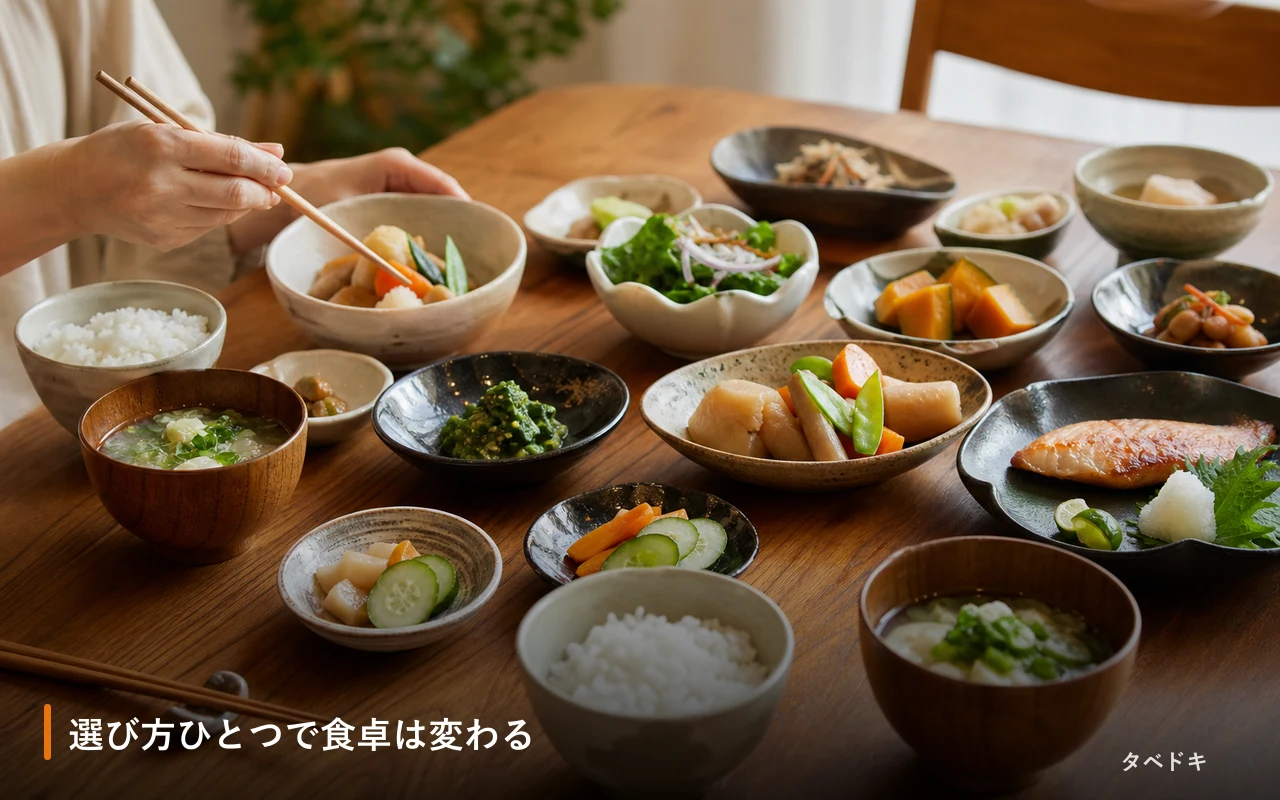 選び方ひとつで食卓は変わる