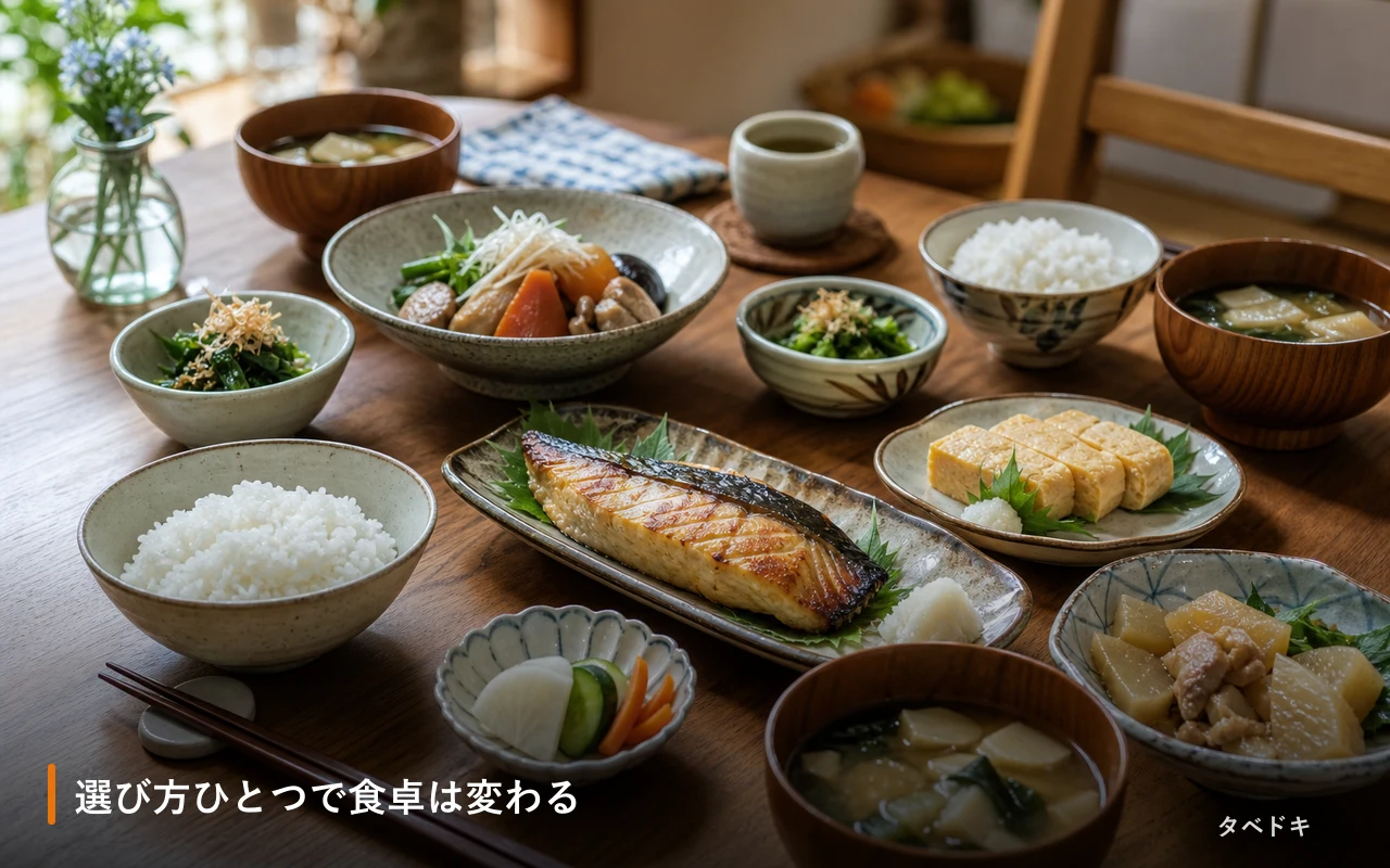 選び方ひとつで食卓は変わる