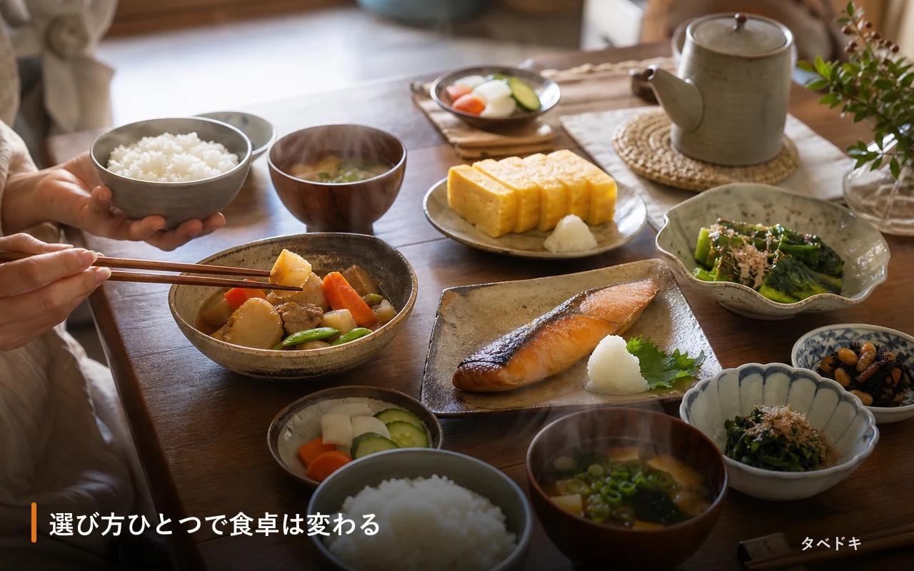 選び方ひとつで食卓は変わる