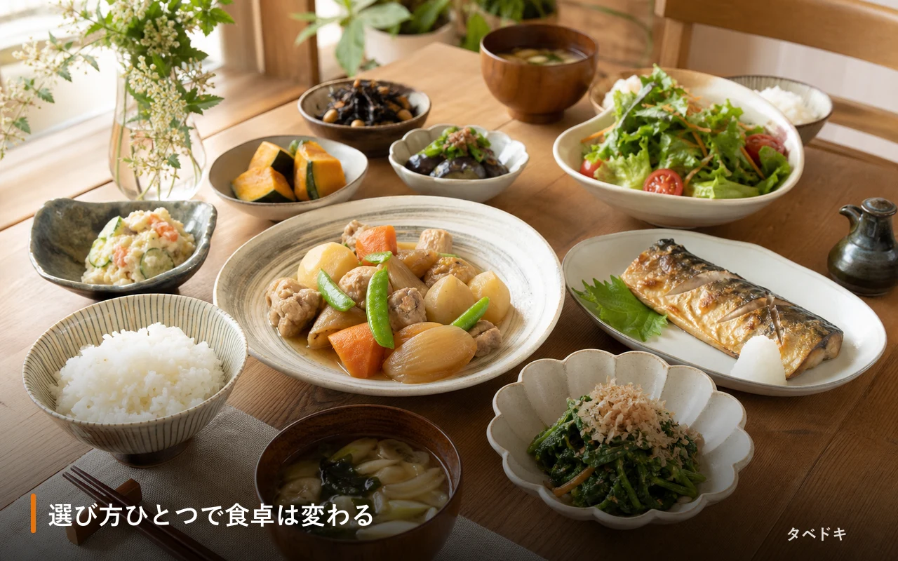 選び方ひとつで食卓は変わる
