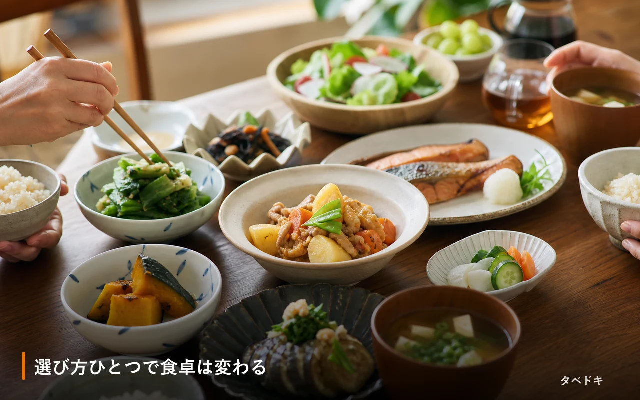 選び方ひとつで食卓は変わる
