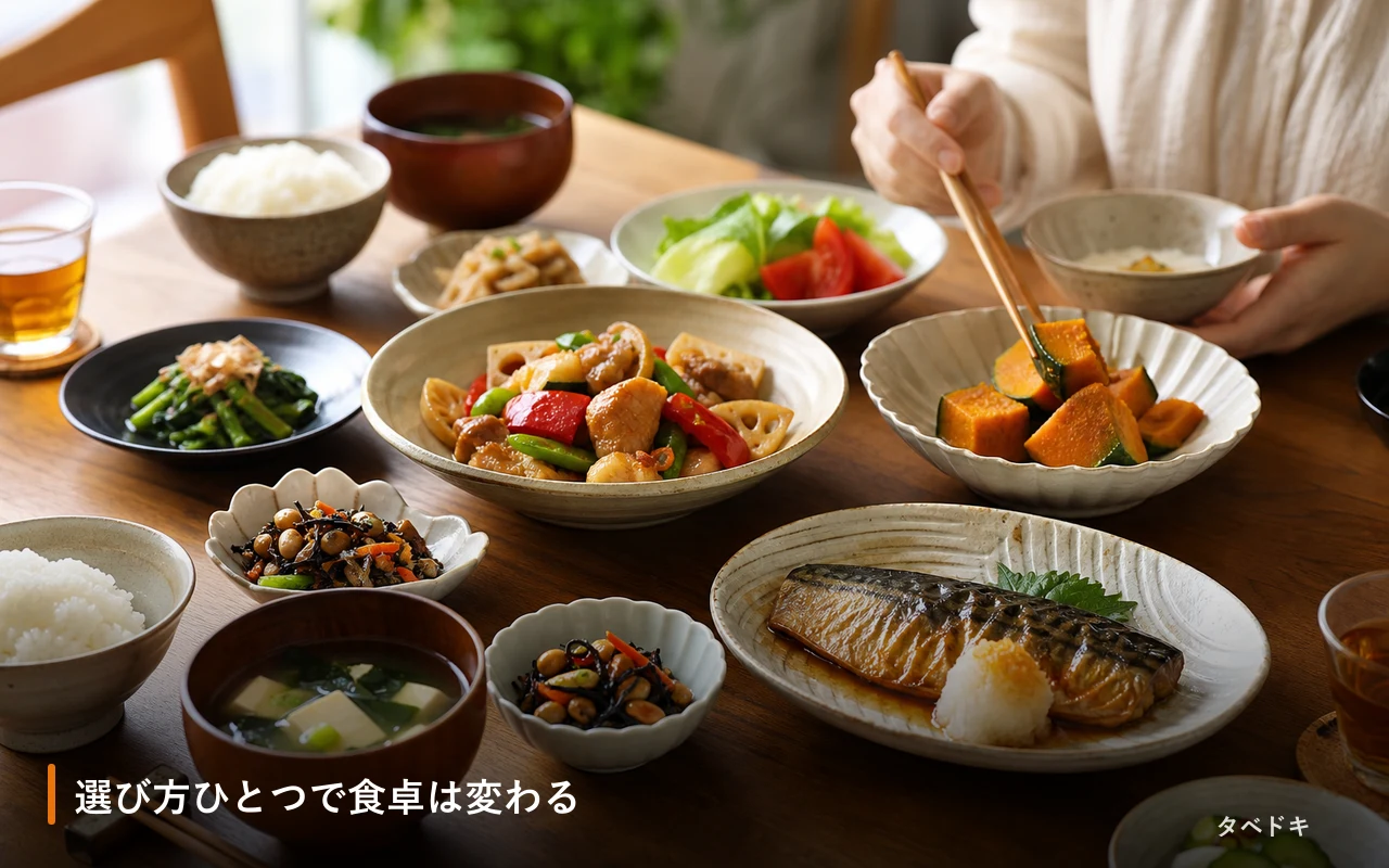 選び方ひとつで食卓は変わる
