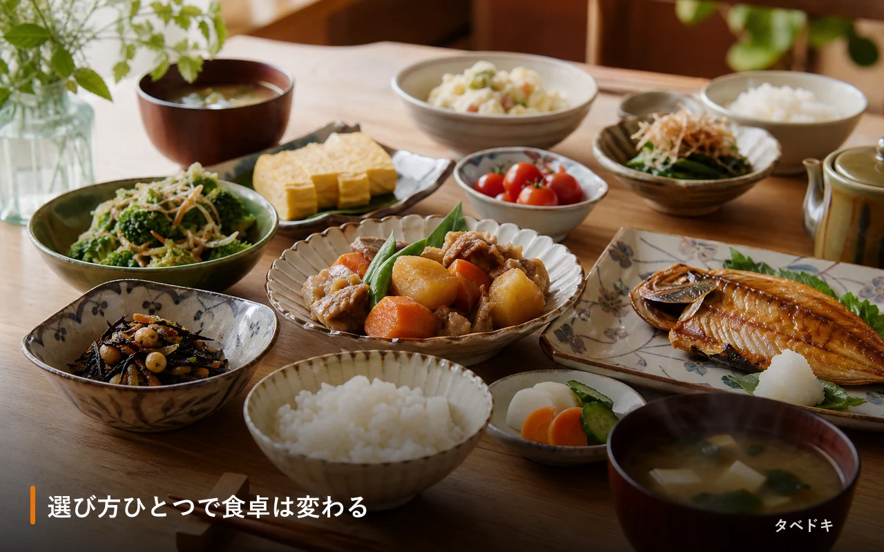 選び方ひとつで食卓は変わる