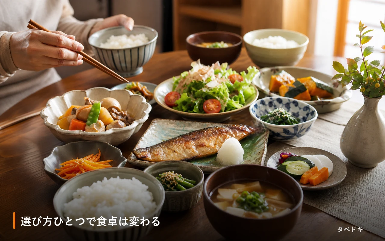選び方ひとつで食卓は変わる