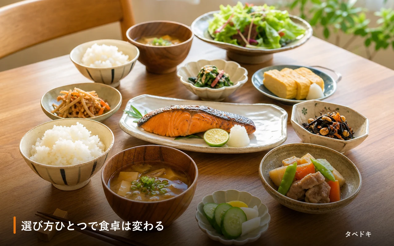 選び方ひとつで食卓は変わる