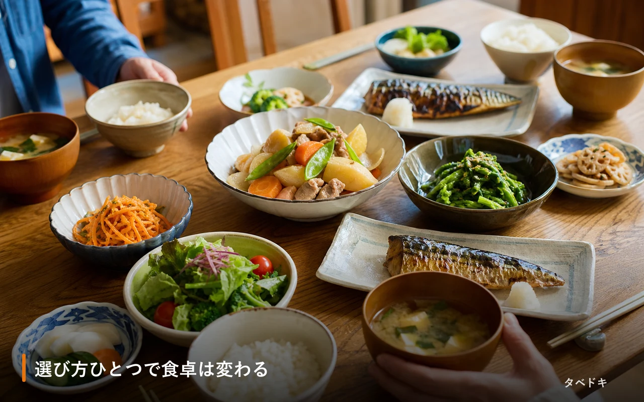 選び方ひとつで食卓は変わる