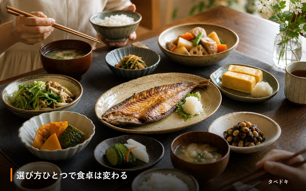 選び方ひとつで食卓は変わる