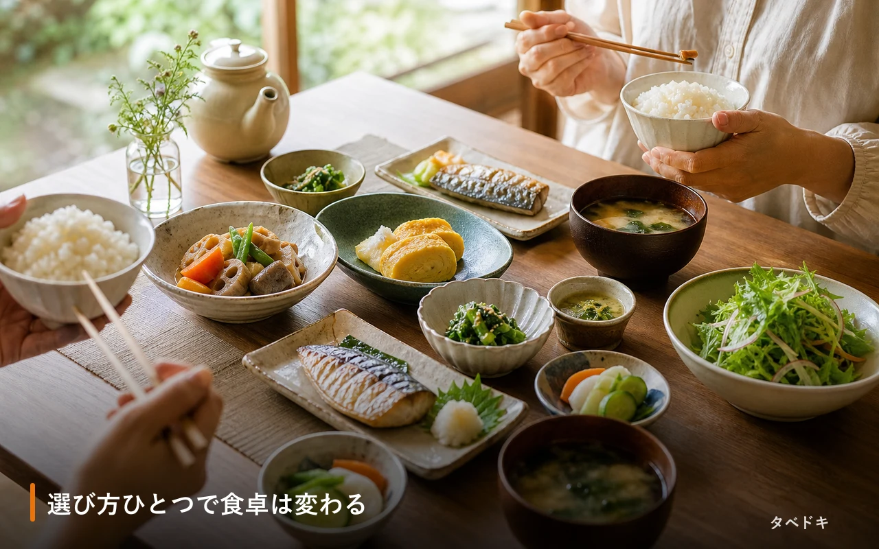 選び方ひとつで食卓は変わる