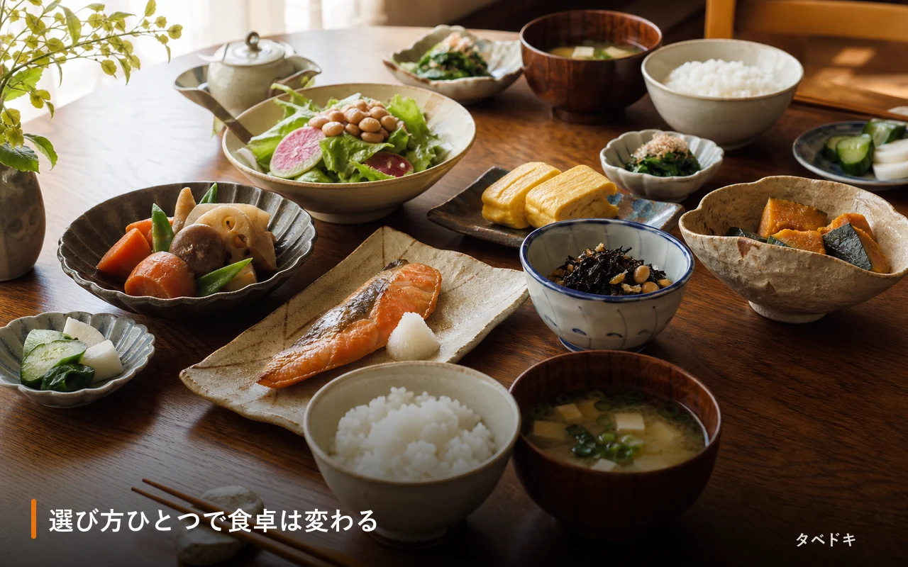 選び方ひとつで食卓は変わる