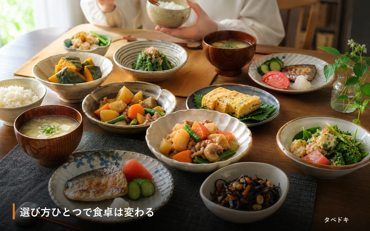 選び方ひとつで食卓は変わる