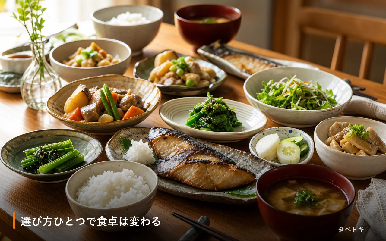選び方ひとつで食卓は変わる