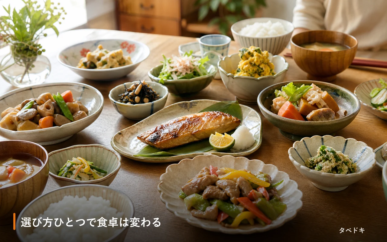 選び方ひとつで食卓は変わる