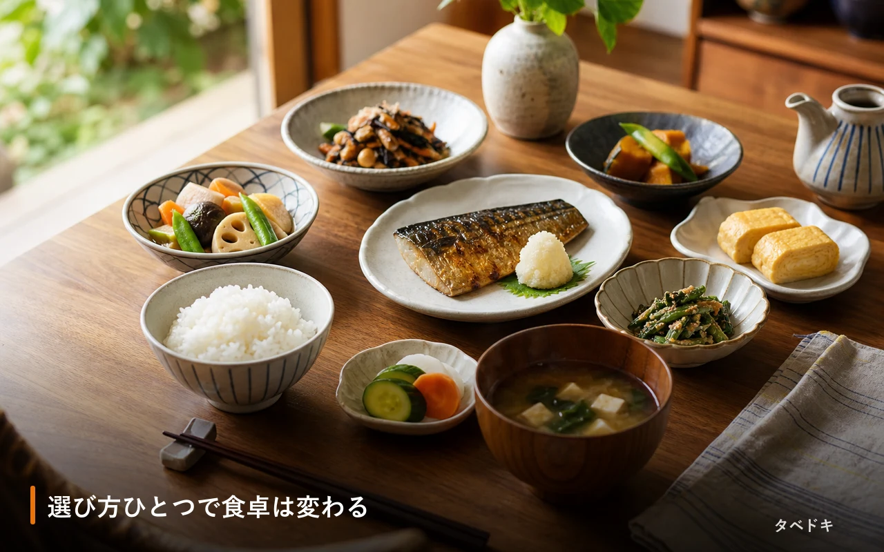 選び方ひとつで食卓は変わる
