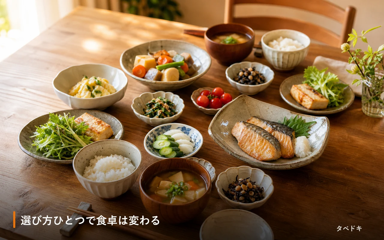 選び方ひとつで食卓は変わる