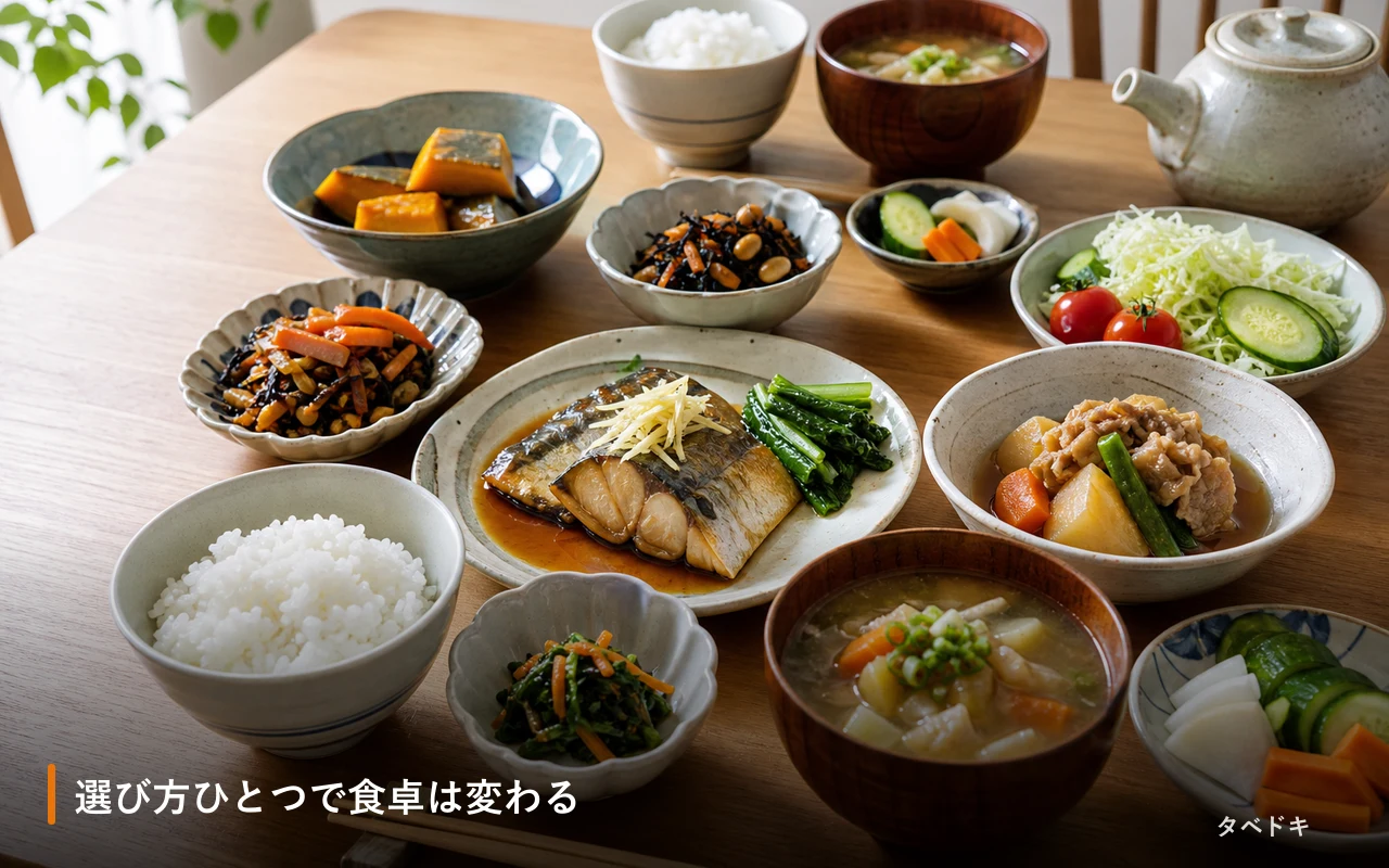 選び方ひとつで食卓は変わる