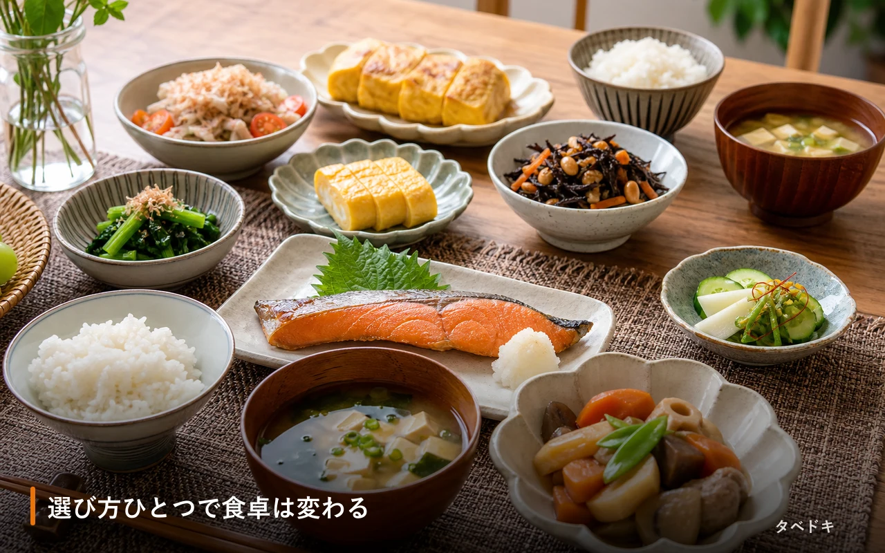 選び方ひとつで食卓は変わる