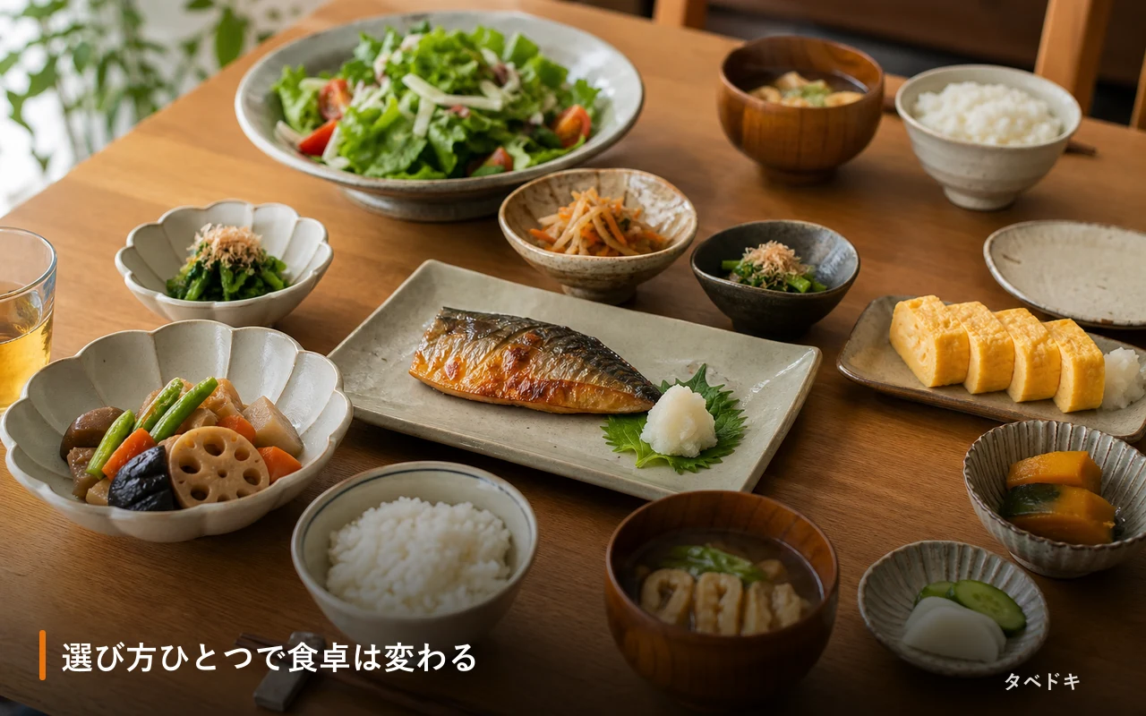 選び方ひとつで食卓は変わる