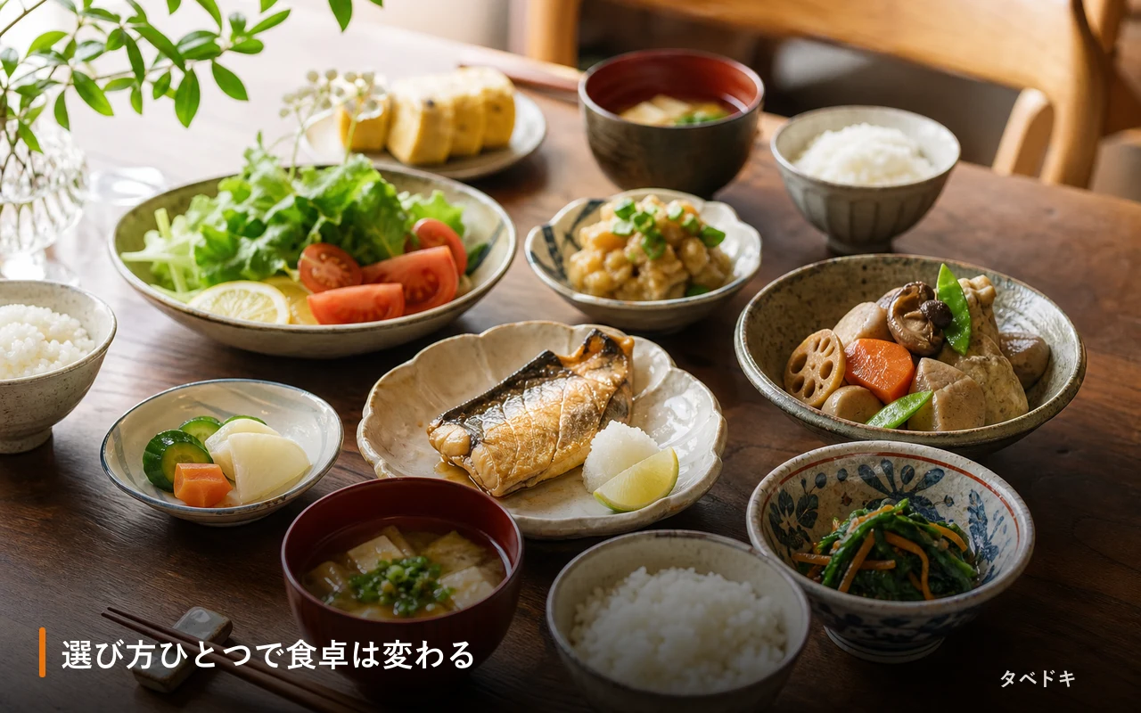 選び方ひとつで食卓は変わる