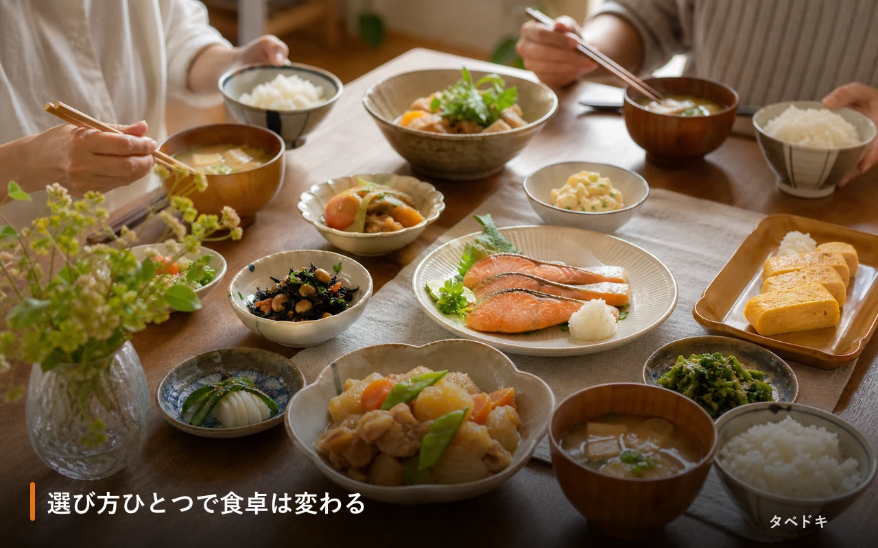 選び方ひとつで食卓は変わる
