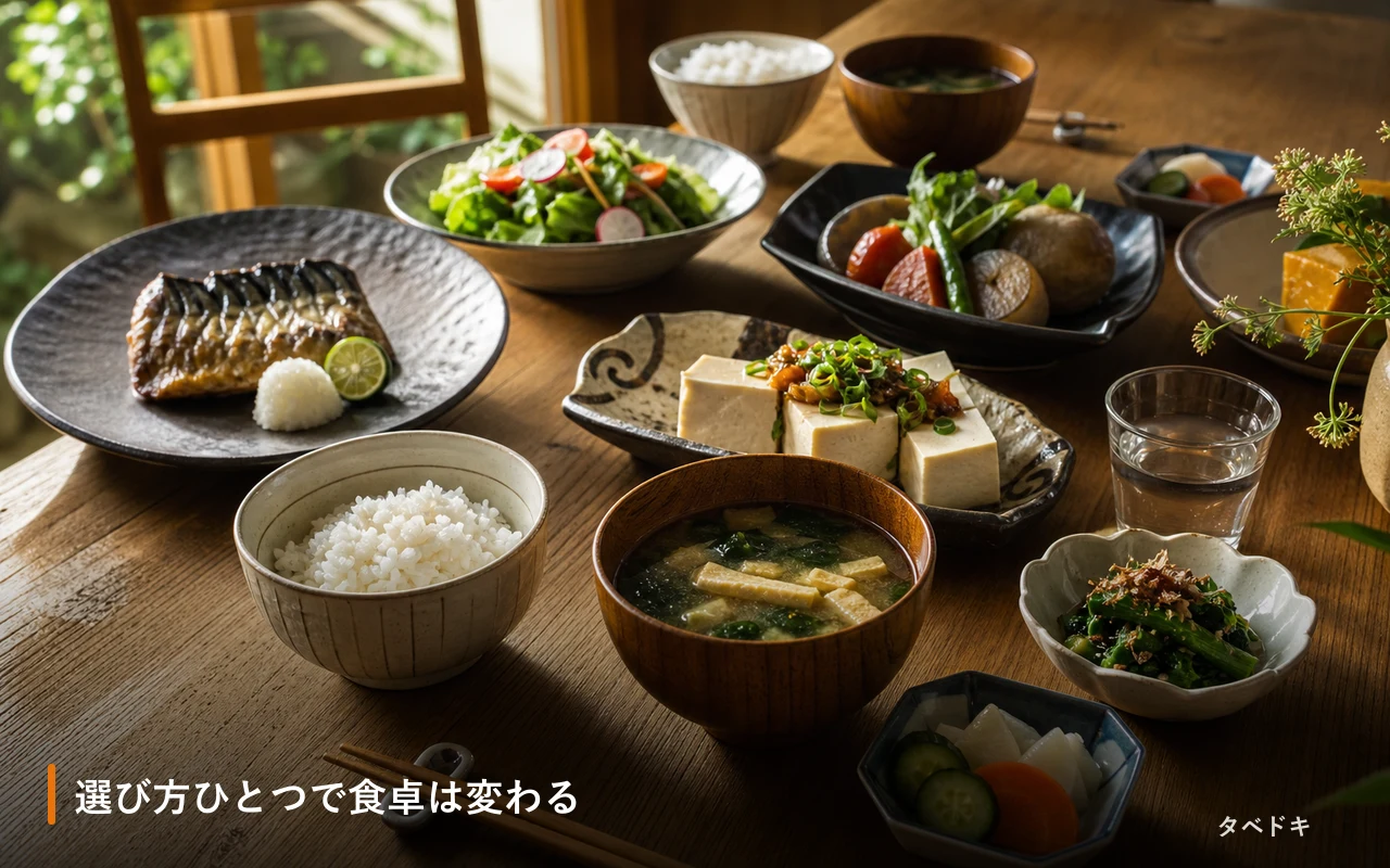 選び方ひとつで食卓は変わる