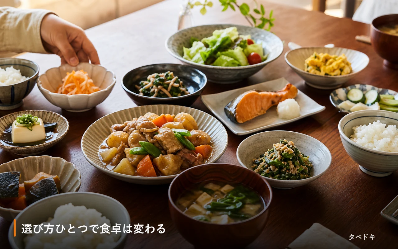 選び方ひとつで食卓は変わる