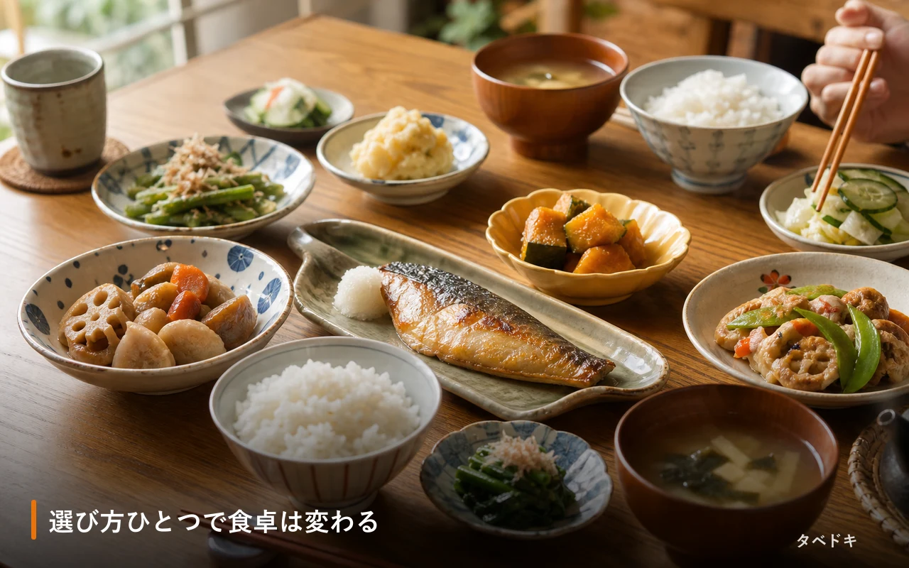 選び方ひとつで食卓は変わる