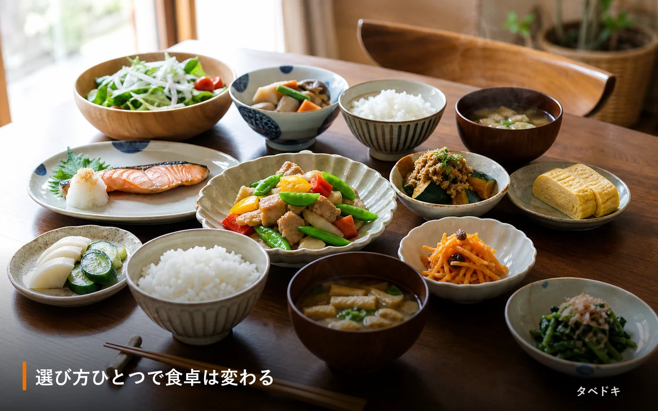 選び方ひとつで食卓は変わる