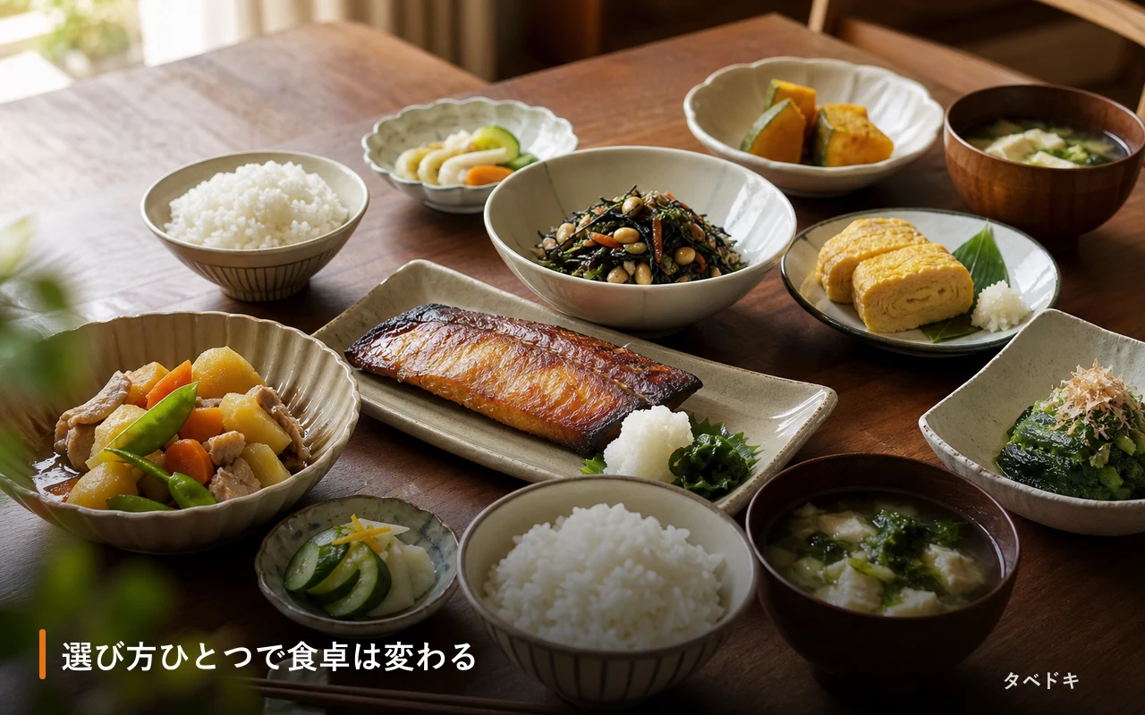 選び方ひとつで食卓は変わる