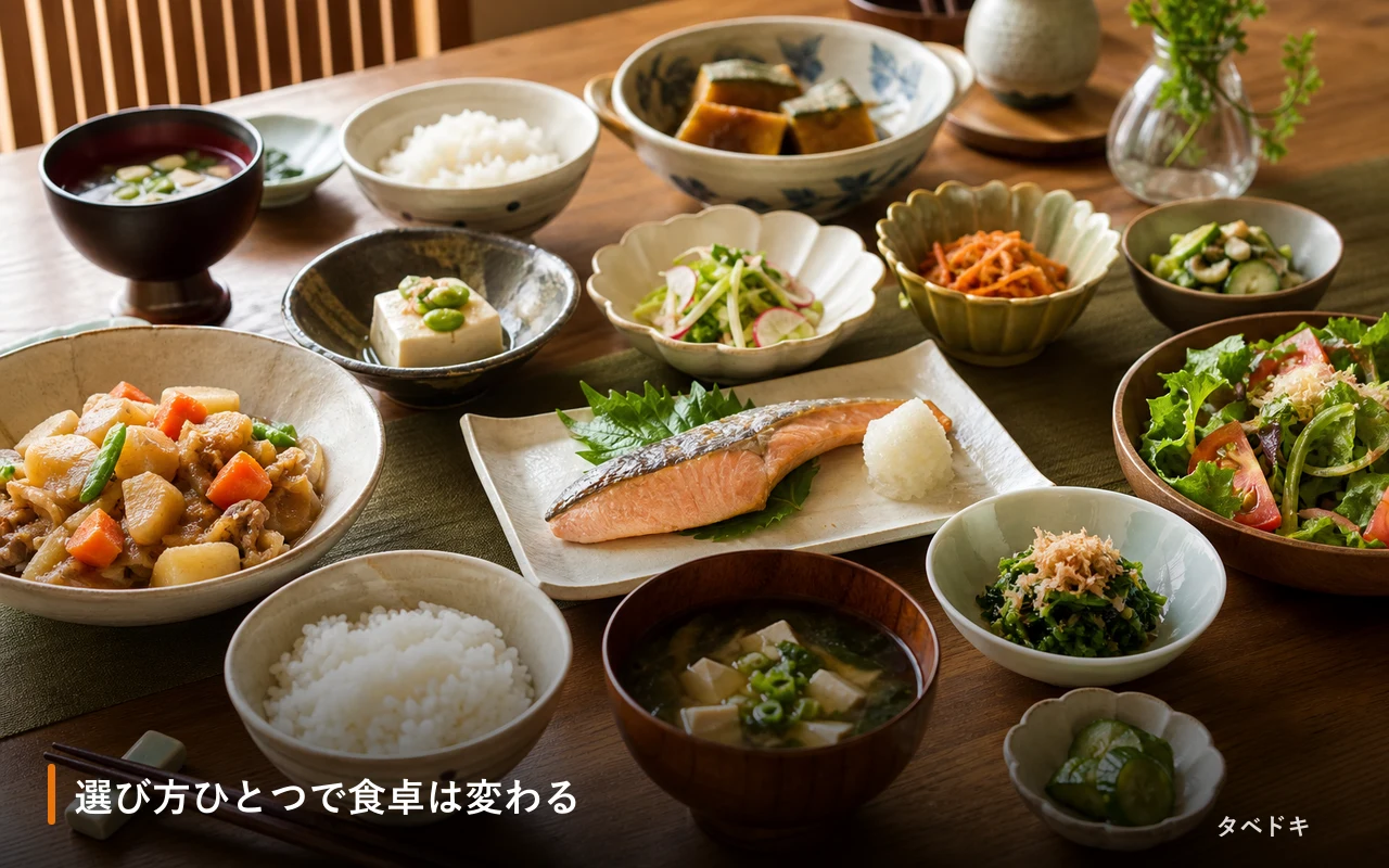 選び方ひとつで食卓は変わる