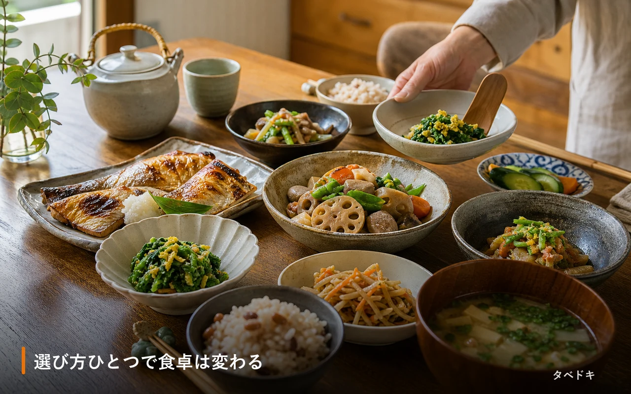 選び方ひとつで食卓は変わる
