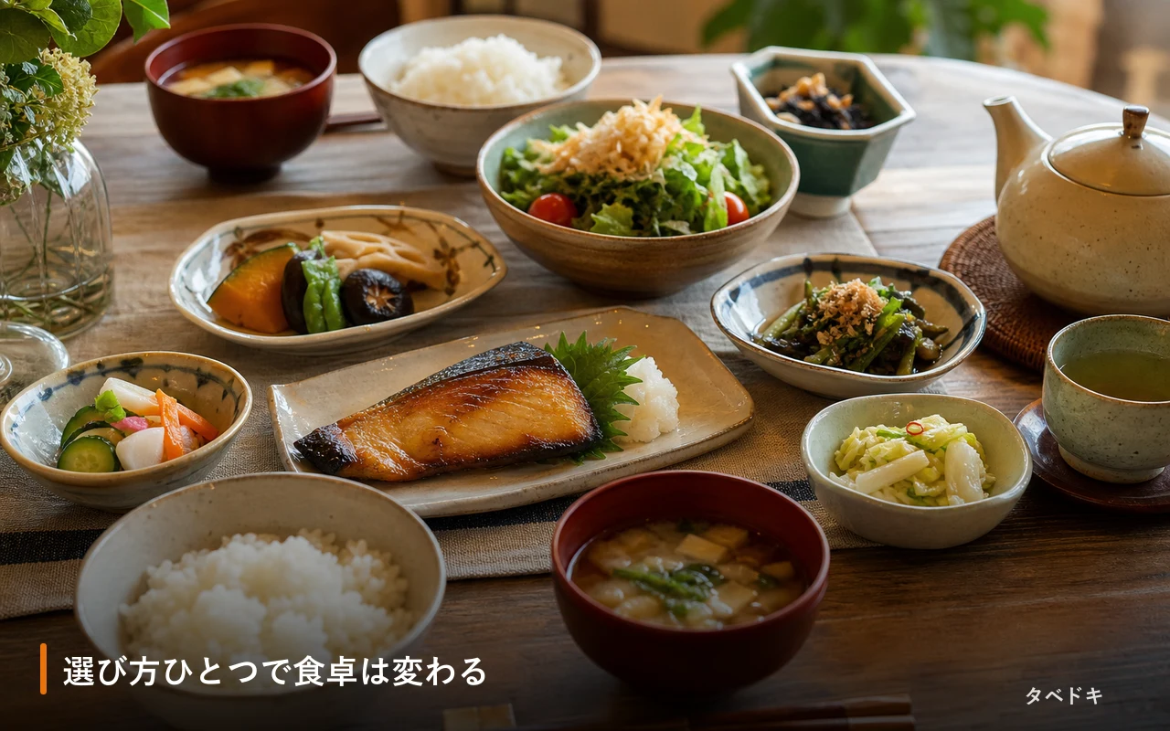 選び方ひとつで食卓は変わる
