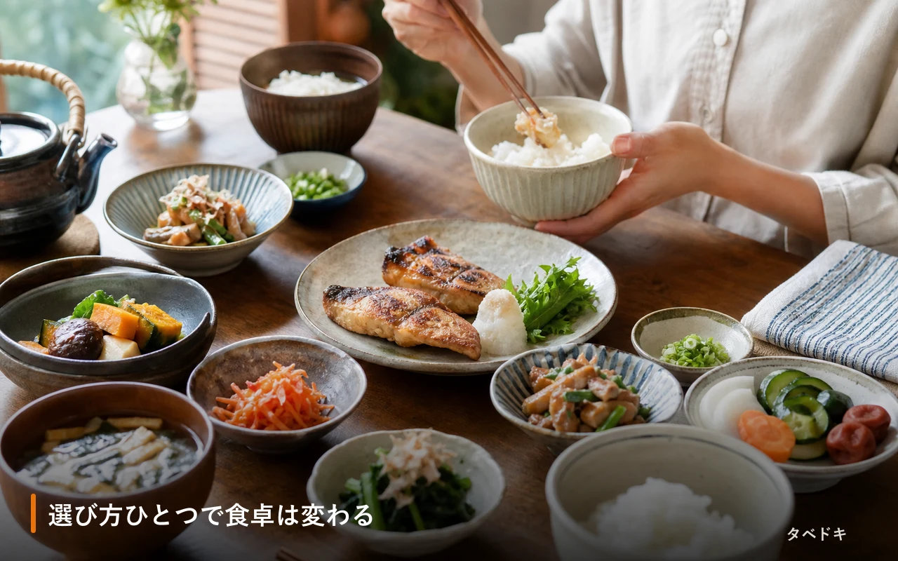 選び方ひとつで食卓は変わる