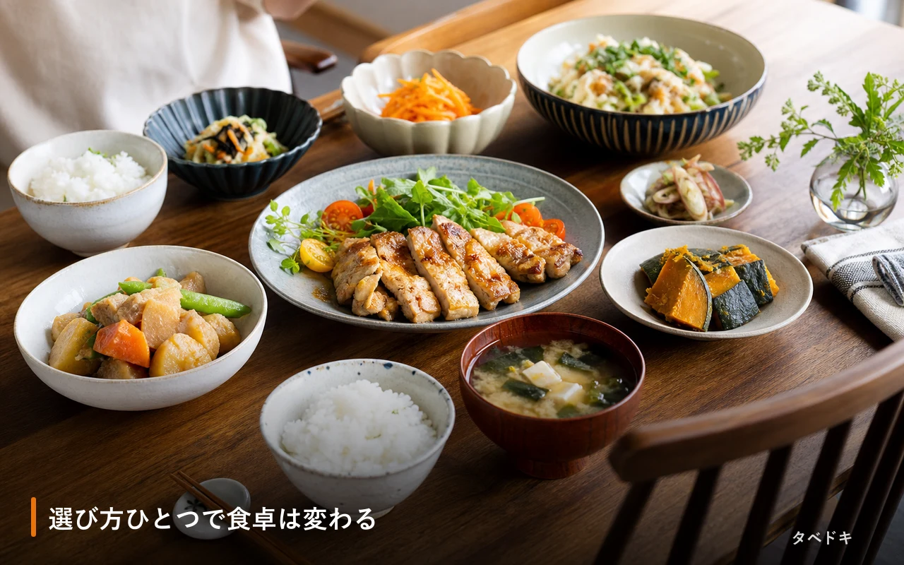 選び方ひとつで食卓は変わる