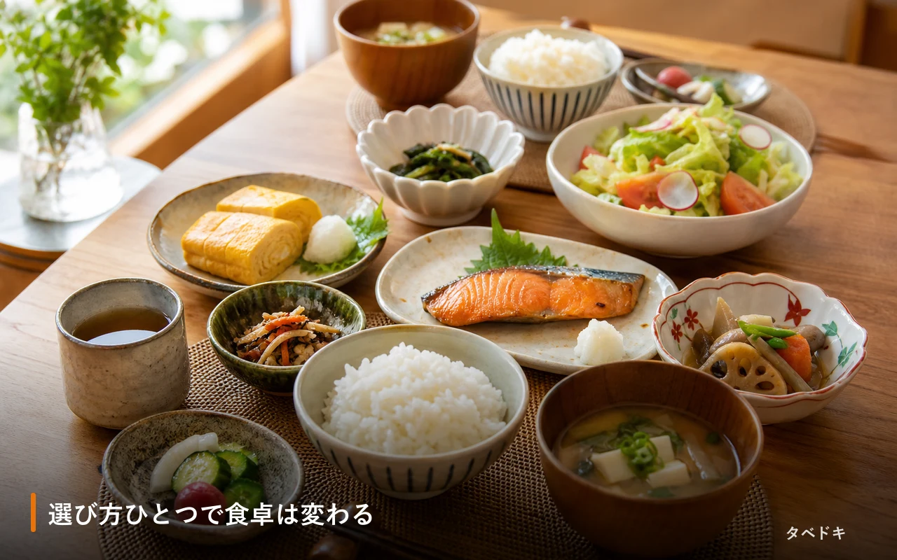 選び方ひとつで食卓は変わる