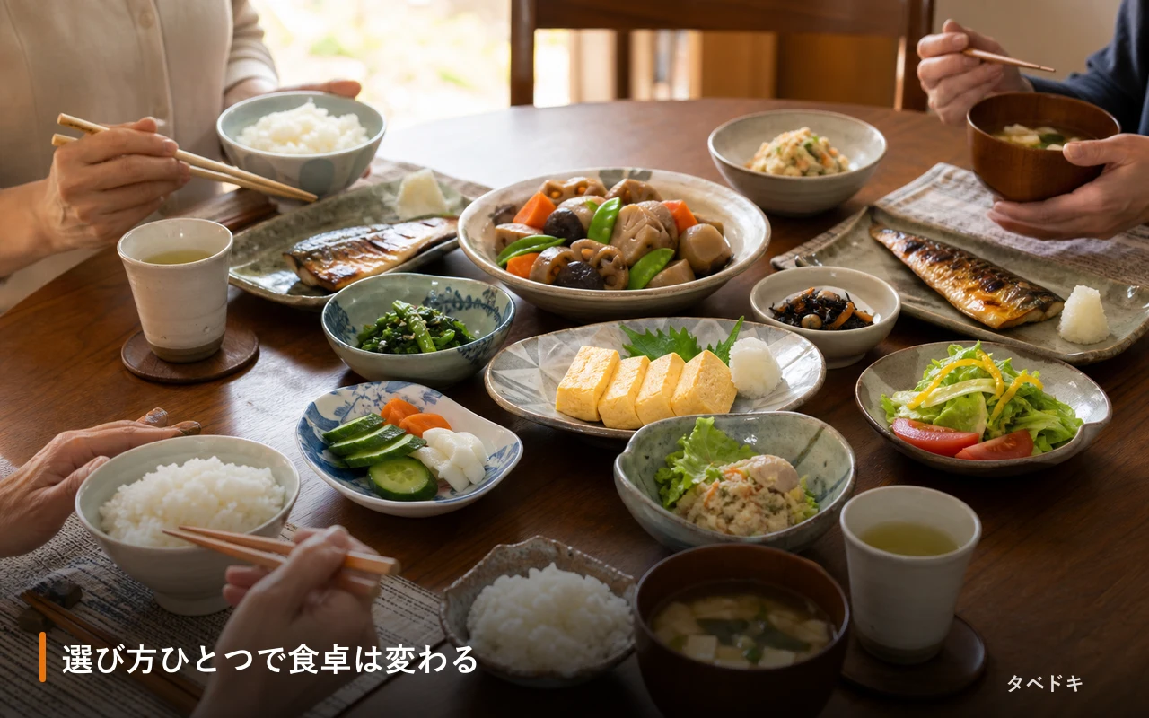 選び方ひとつで食卓は変わる