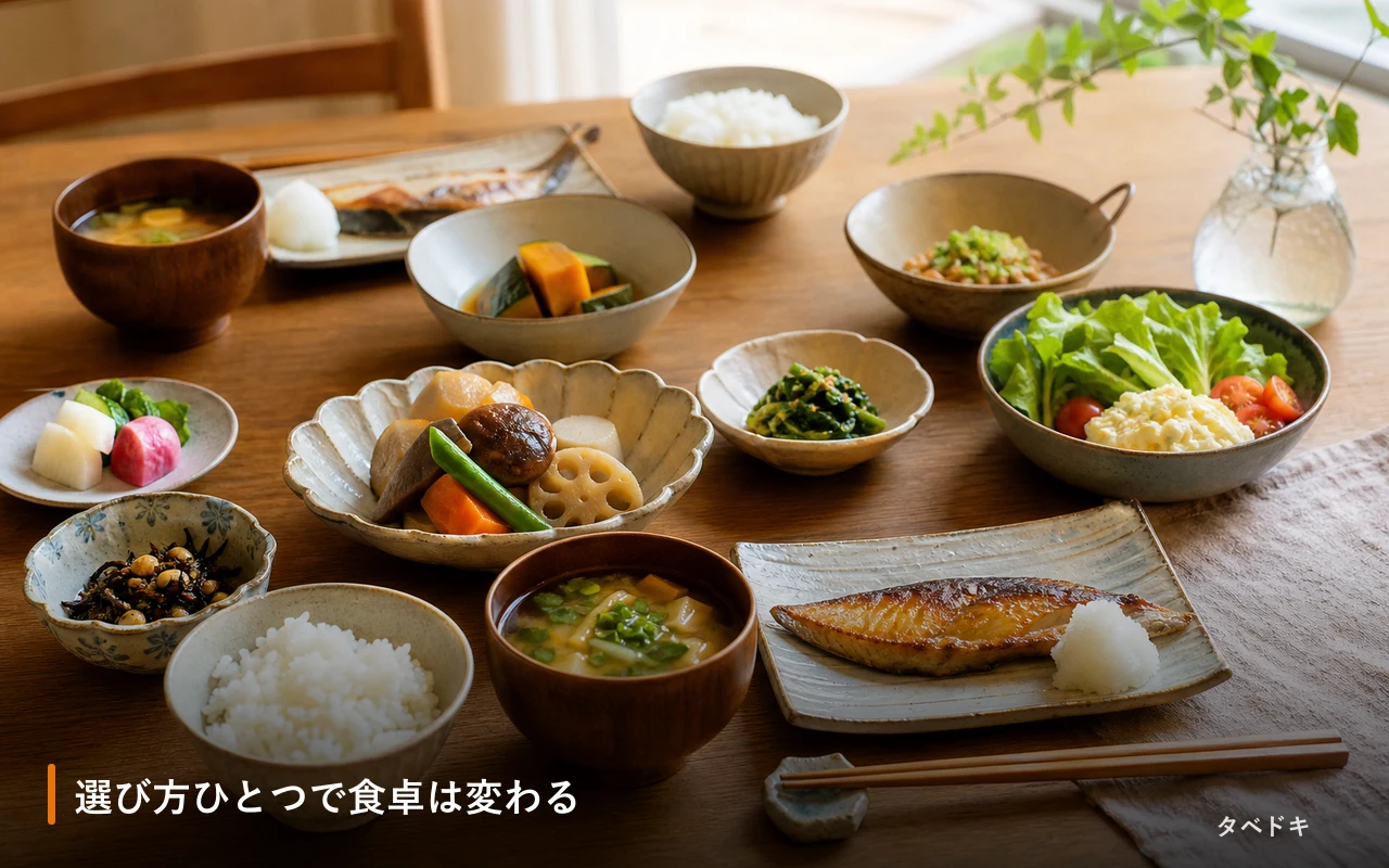 選び方ひとつで食卓は変わる
