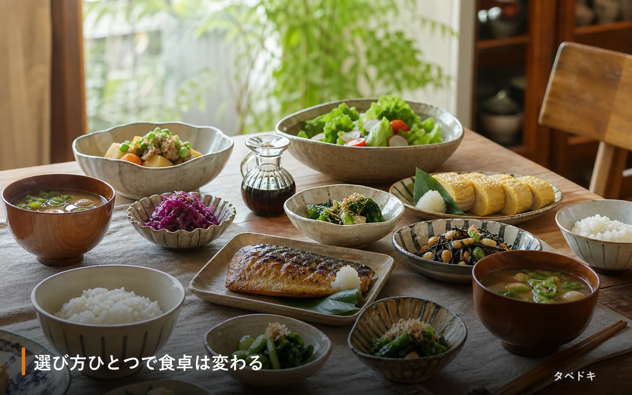 選び方ひとつで食卓は変わる