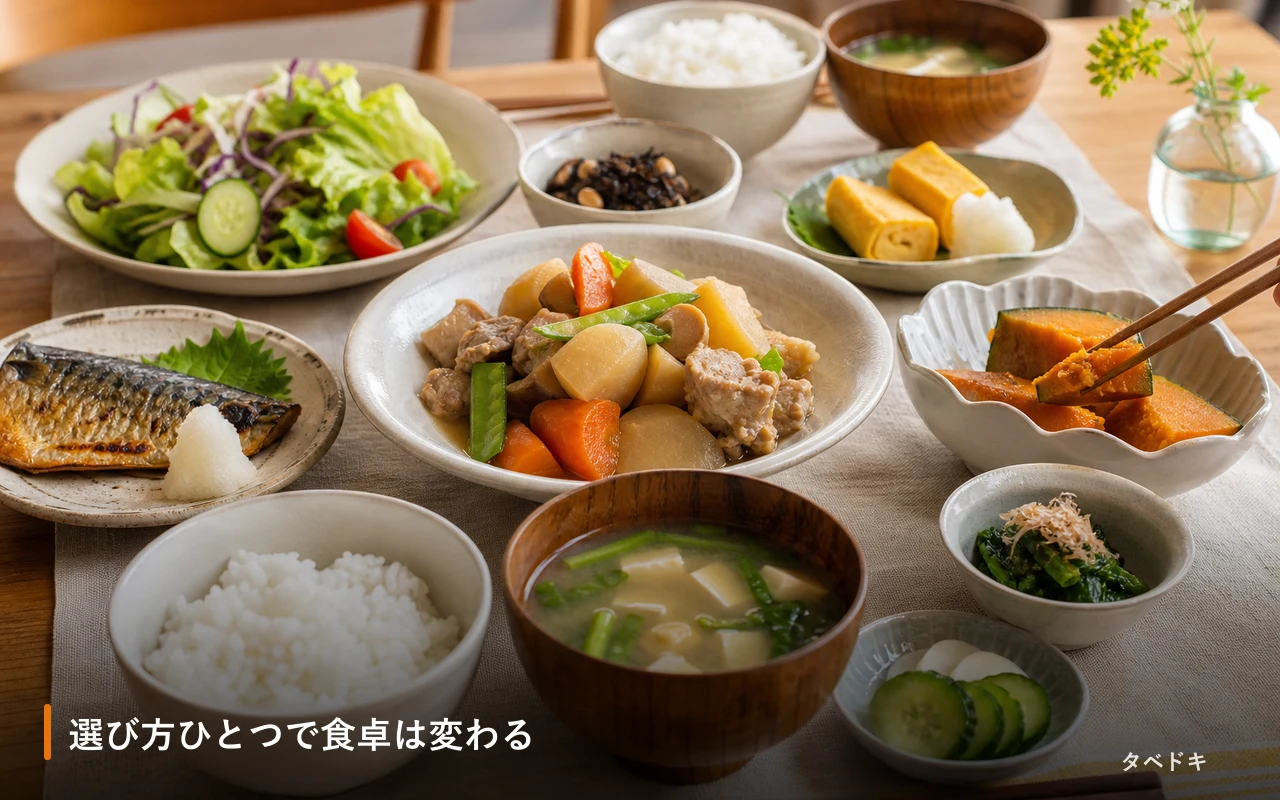 選び方ひとつで食卓は変わる