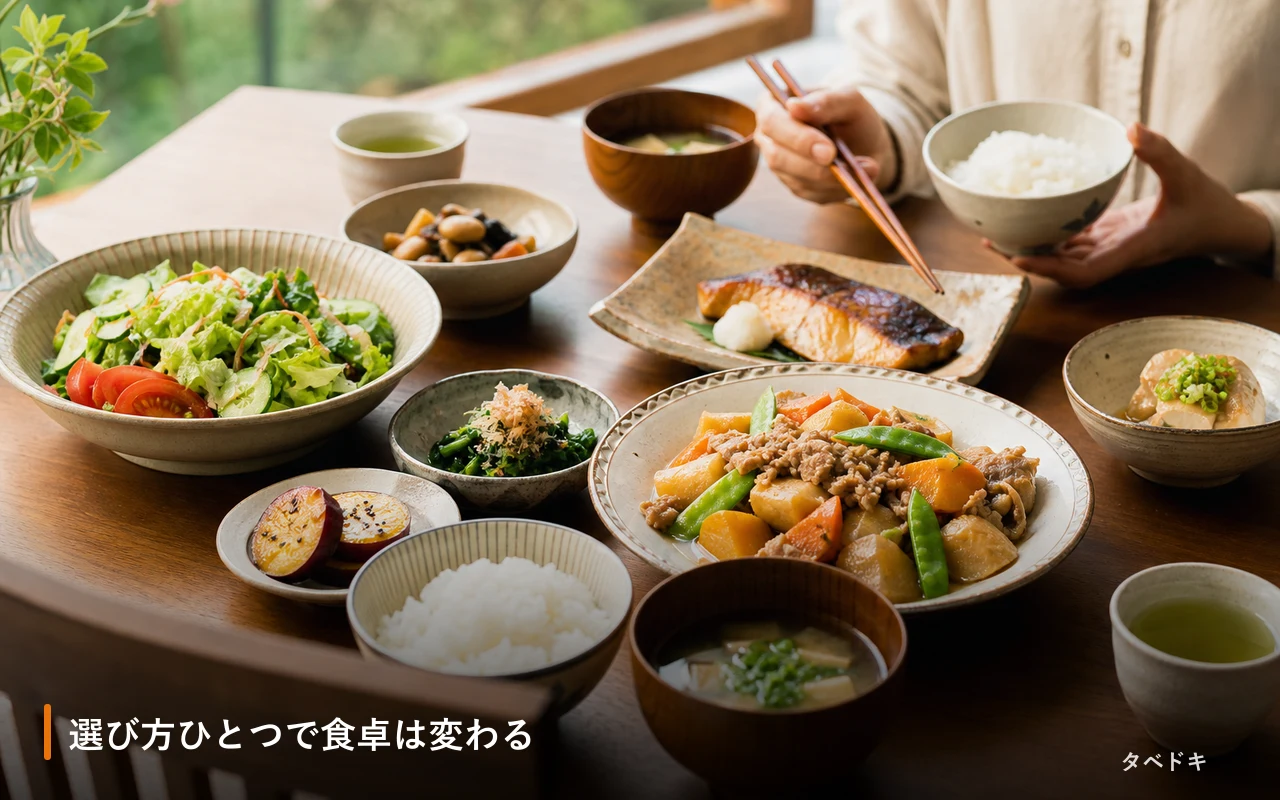 選び方ひとつで食卓は変わる