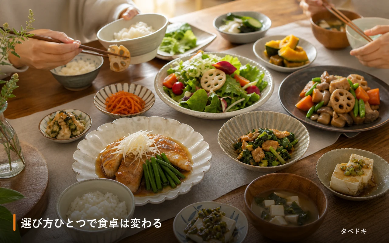 選び方ひとつで食卓は変わる