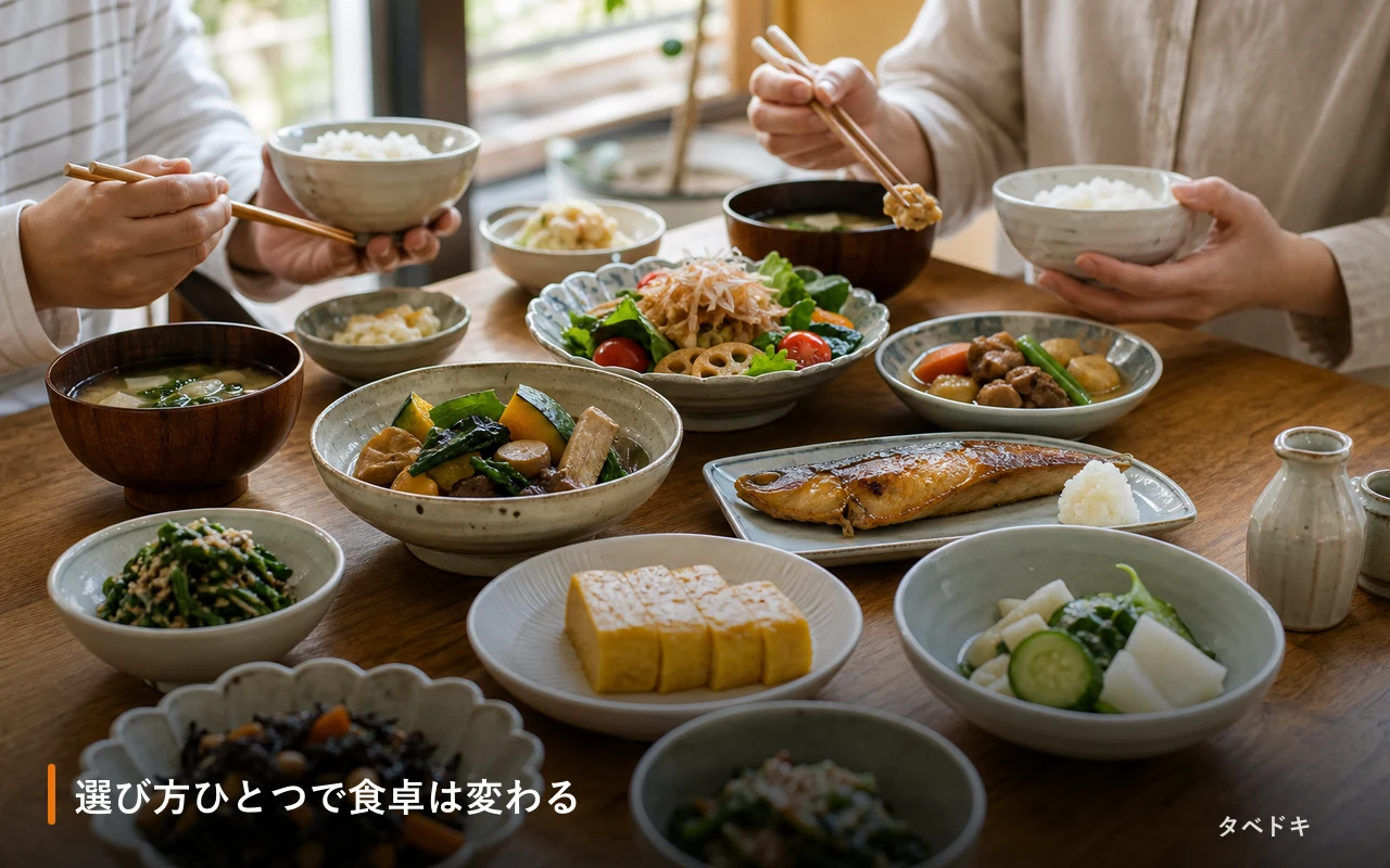 選び方ひとつで食卓は変わる