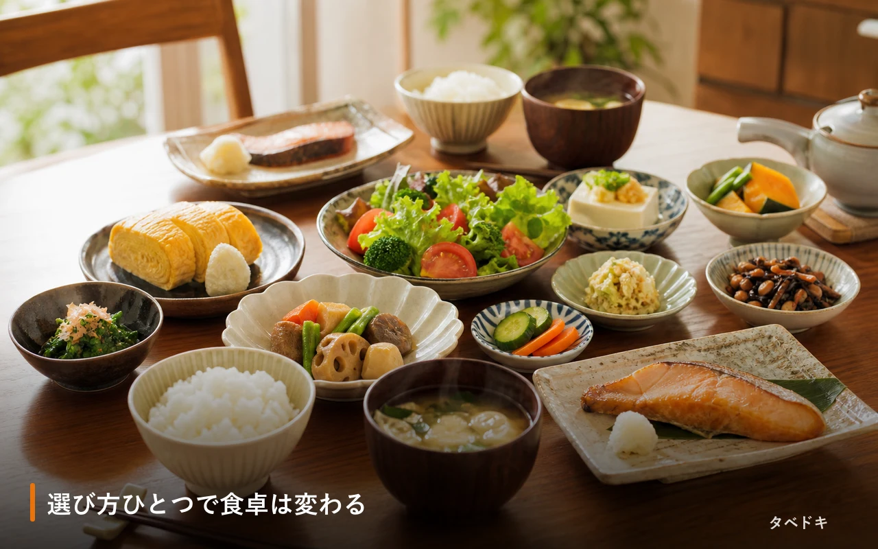 選び方ひとつで食卓は変わる