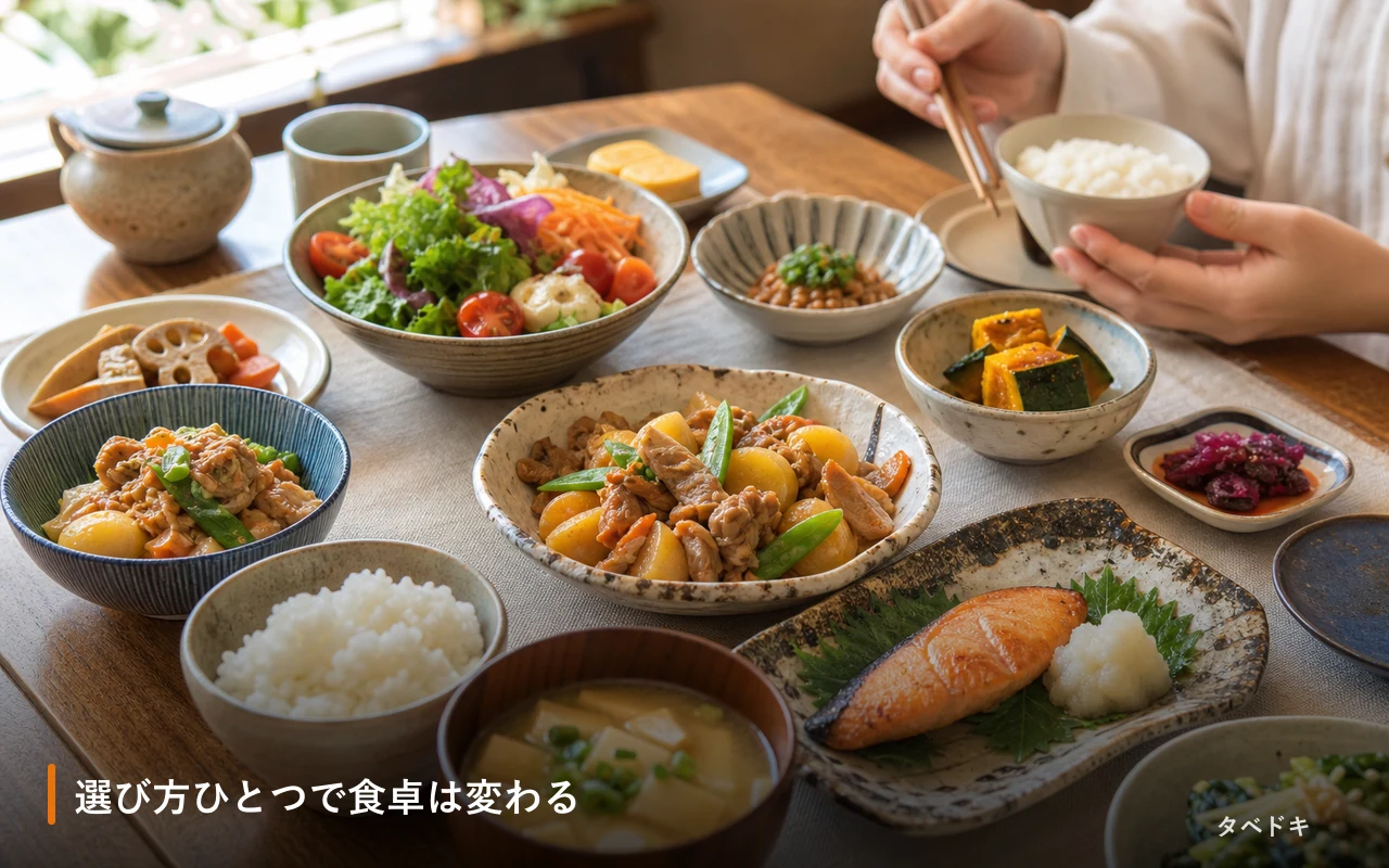 選び方ひとつで食卓は変わる