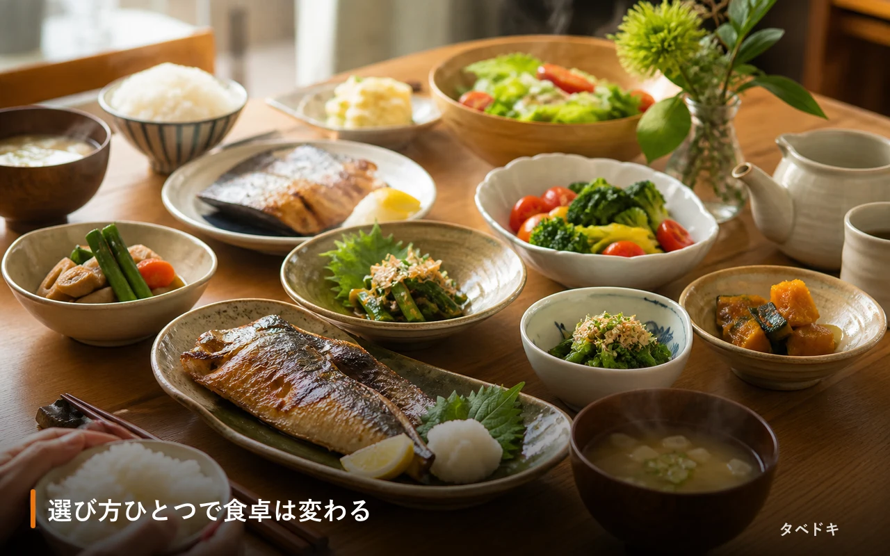 選び方ひとつで食卓は変わる