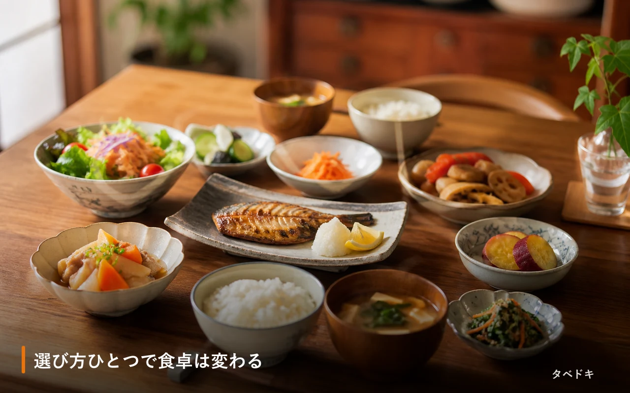 選び方ひとつで食卓は変わる