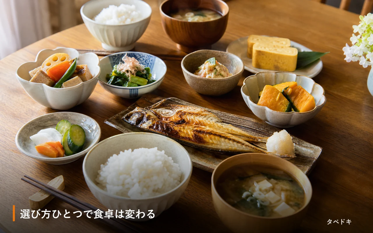 選び方ひとつで食卓は変わる