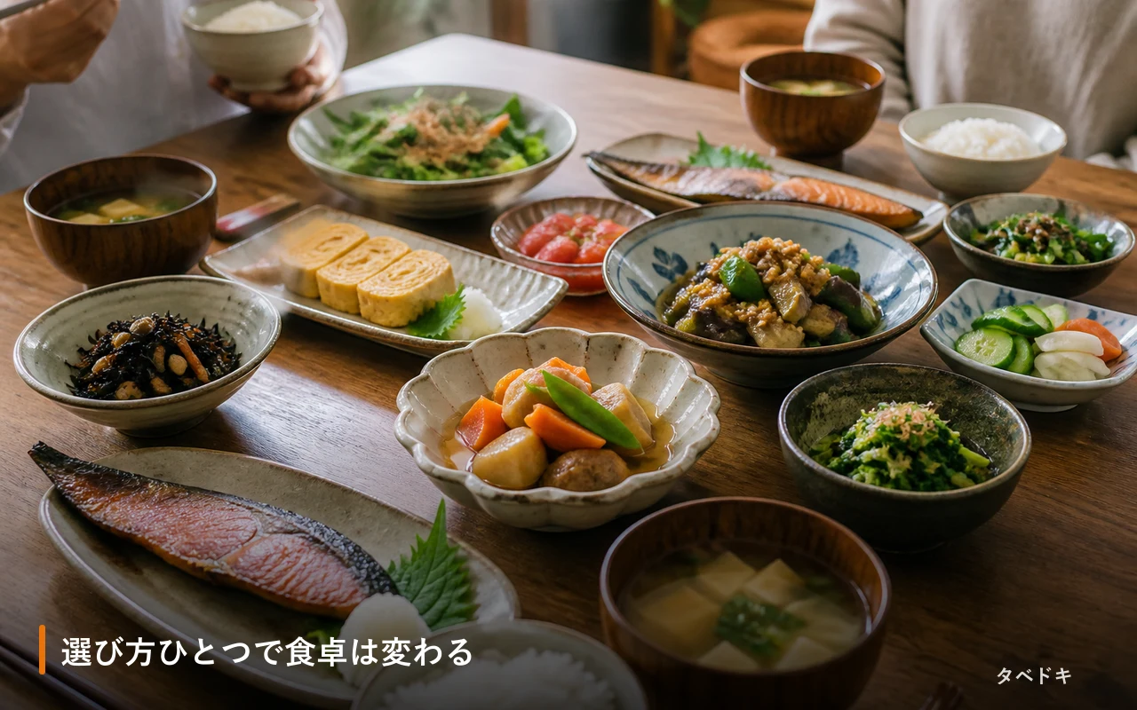 選び方ひとつで食卓は変わる
