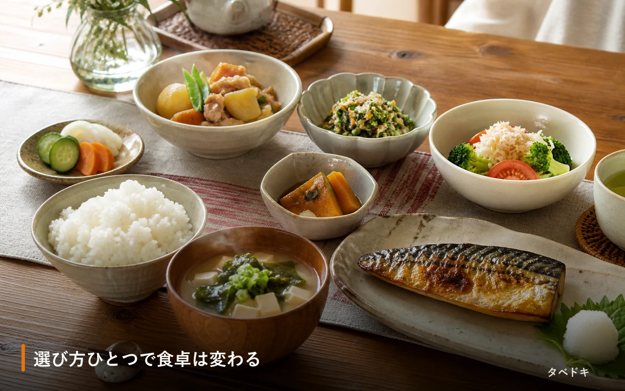 選び方ひとつで食卓は変わる